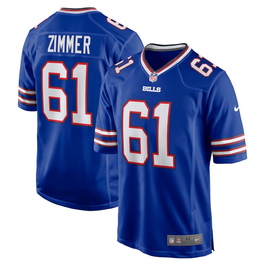 Men Buffalo Bills #61 Justin Zimmer Nike Royal Game NFL Jersey->buffalo bills->NFL Jersey